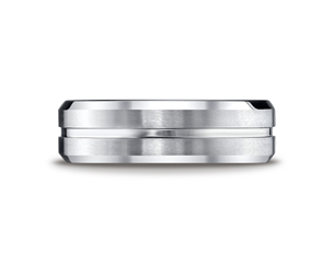 Cobaltchrome™ 7mm Multi-Grooved Wedding Ring